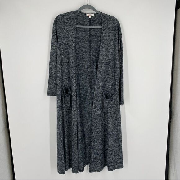 Lularoe Women’s Open Front Long Sleeve Duster Cardigan Gray size S - Picture 1 of 3